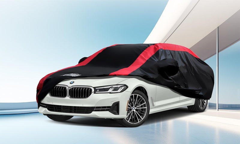 AltoCover Car Cover Custom Fit for Benz C-Class 2008-2005, BMW 3 Series 2007-2025, Audi A4/S4 2010-2025, Car Cover Waterproof All Weather Outdoor Protection with Red Strip Design - Image 2
